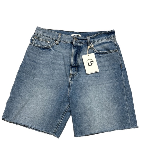 Lovers and Friends Devon High Rise 90s Cut Off Jean Shorts - Picture 3 of 12